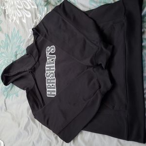Small black HERSHEY'S sweatshirt